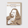 Pike Street Press - Letterpress Birthday Greeting Card – Happy Birthday Dude: 5.33x 3.45