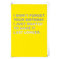 Redback Cards - Longer Belated Birthday Card