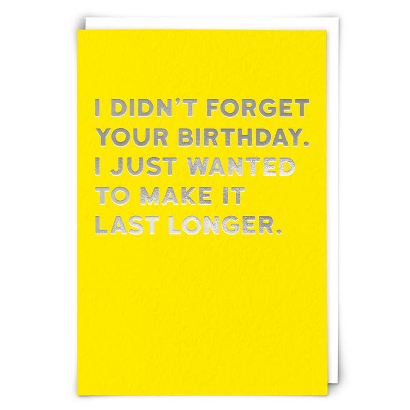 Redback Cards - Longer Belated Birthday Card