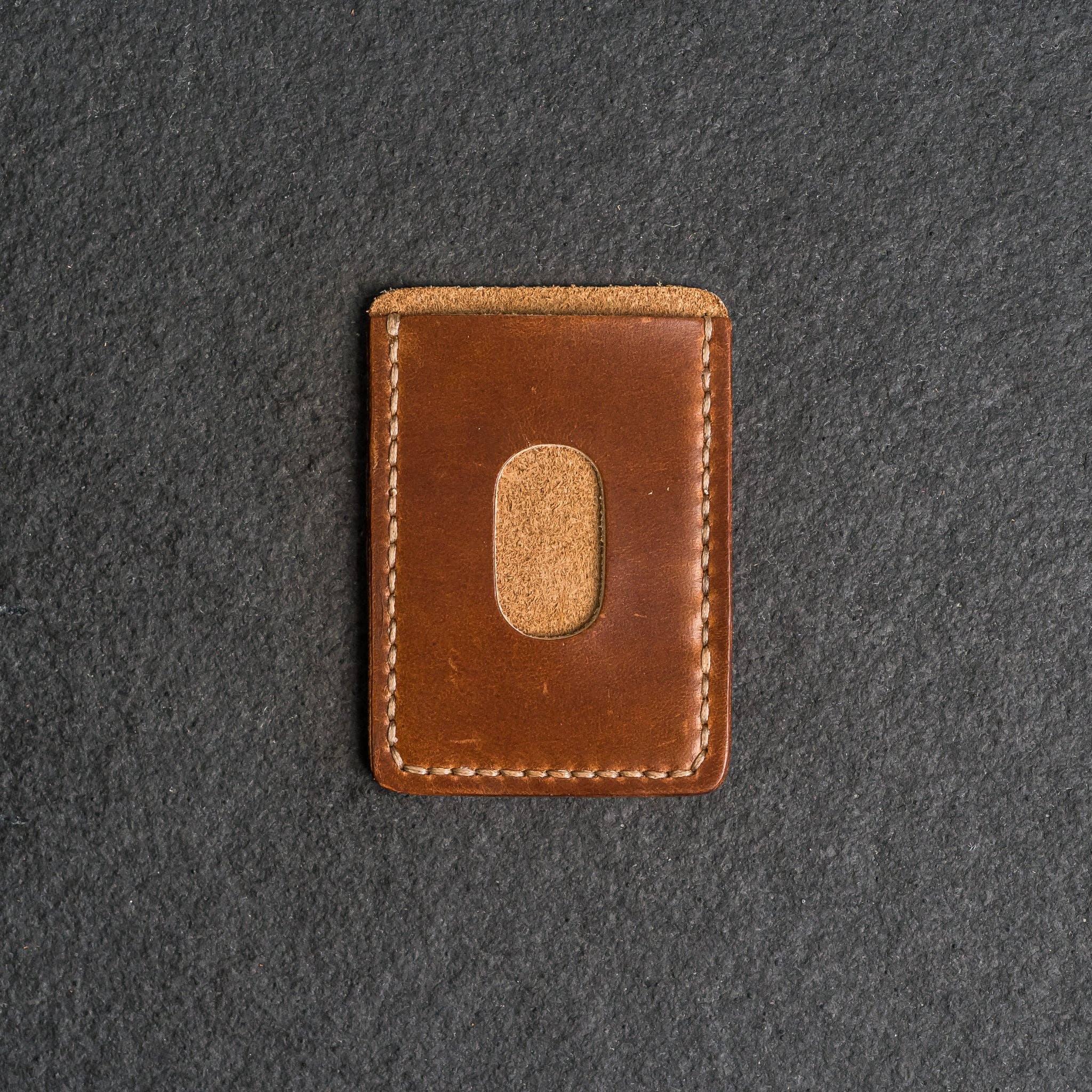 Ox & Pine - Two Pocket Wallet - Handmade Leather Wallet: Black