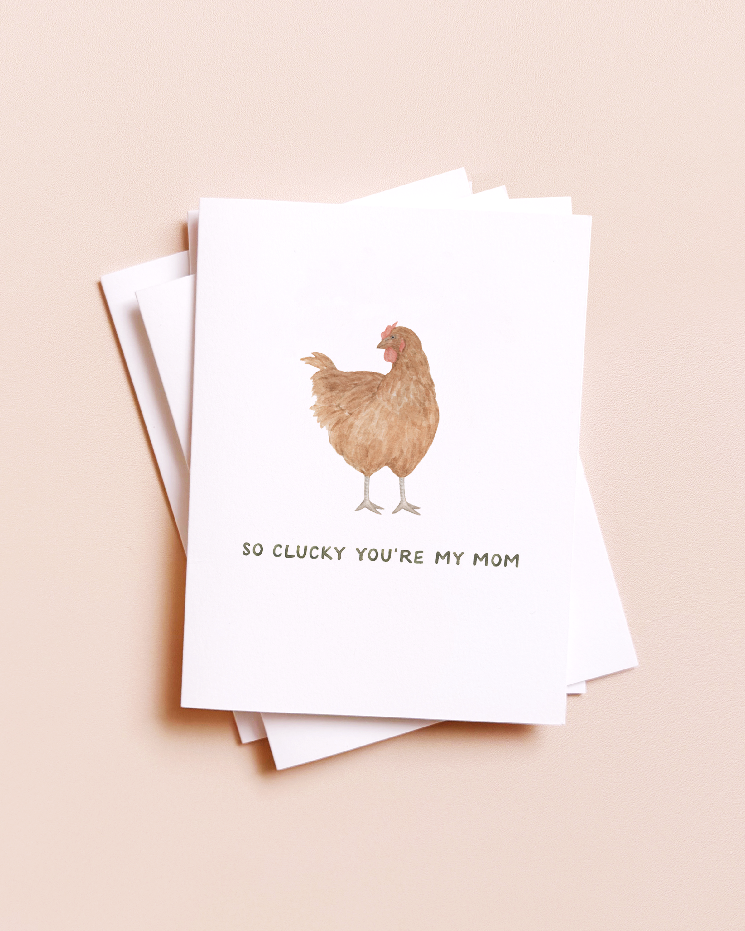 Amy Zhang - Clucky You're My Mom — Chicken Pun Mother's Day Card