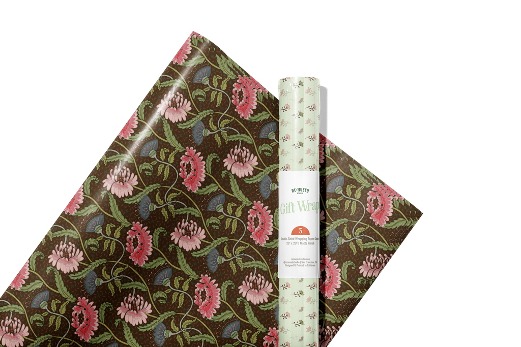 re:mused studio - Thistle Mum Gift Wrap Sheet – Double Sided