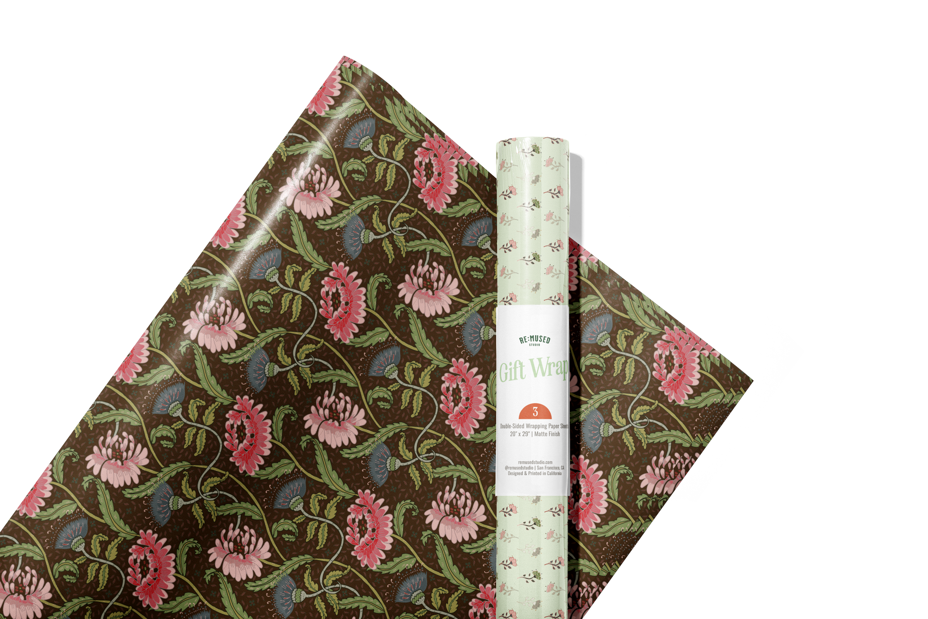re:mused studio - Thistle Mum Gift Wrap Sheet – Double Sided