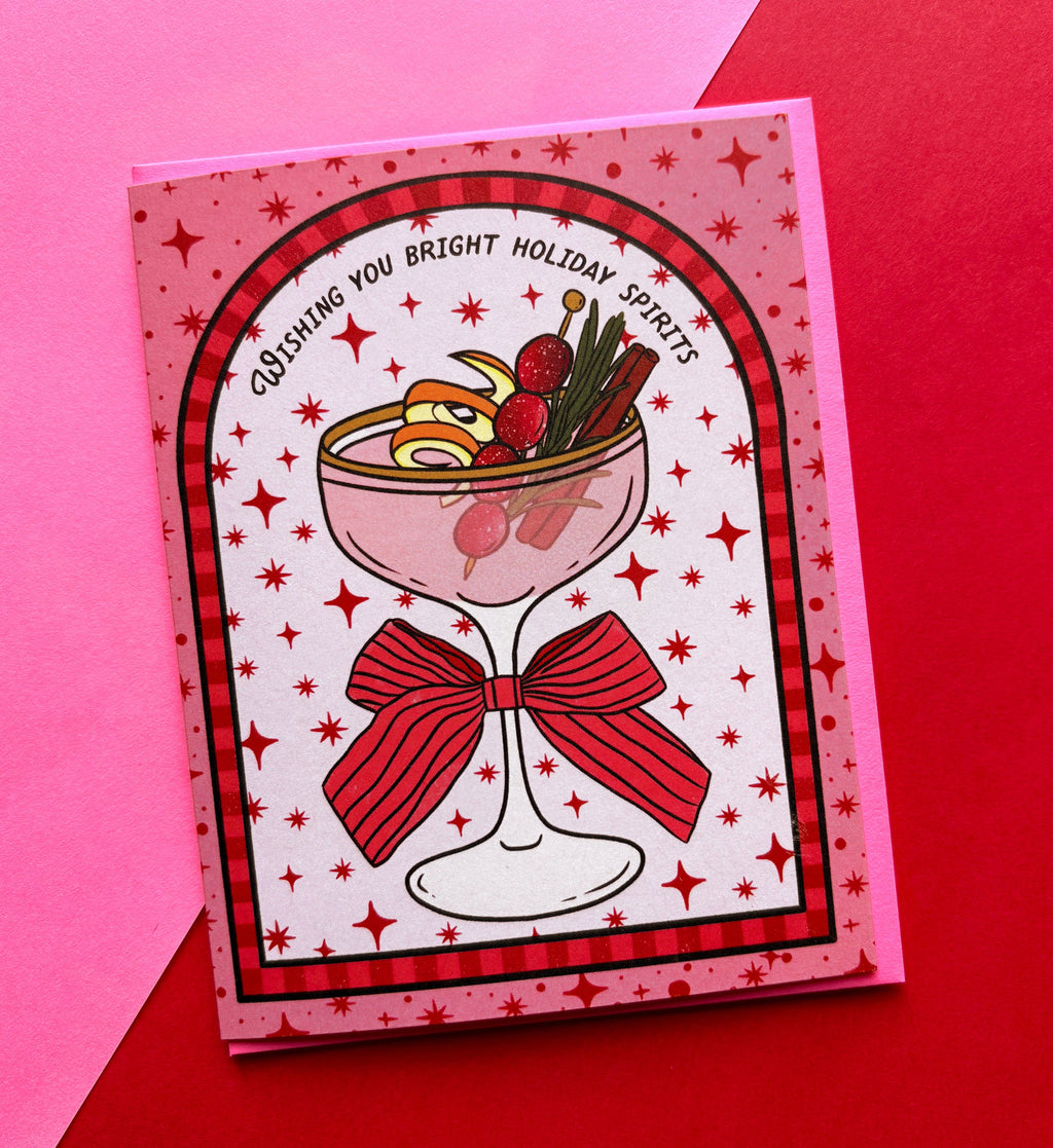 Boss Dotty Paper Co. - Bright Holiday Spirits Card