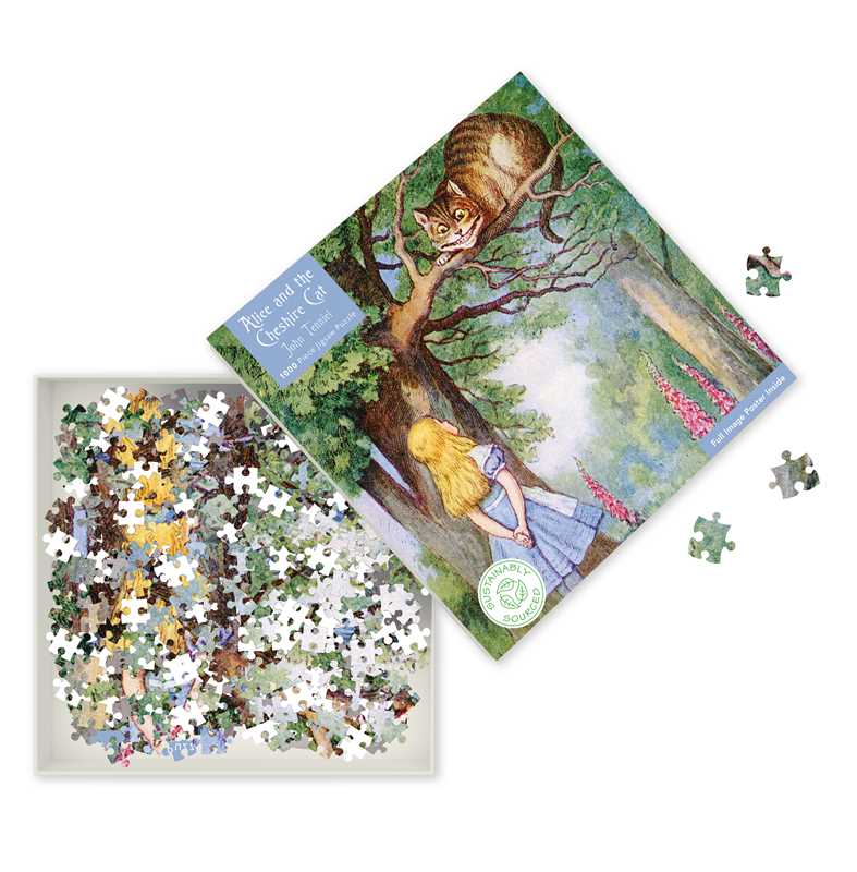 Simon & Schuster - Adult Sustainable Jigsaw Puzzle Alice and the Cheshire Cat