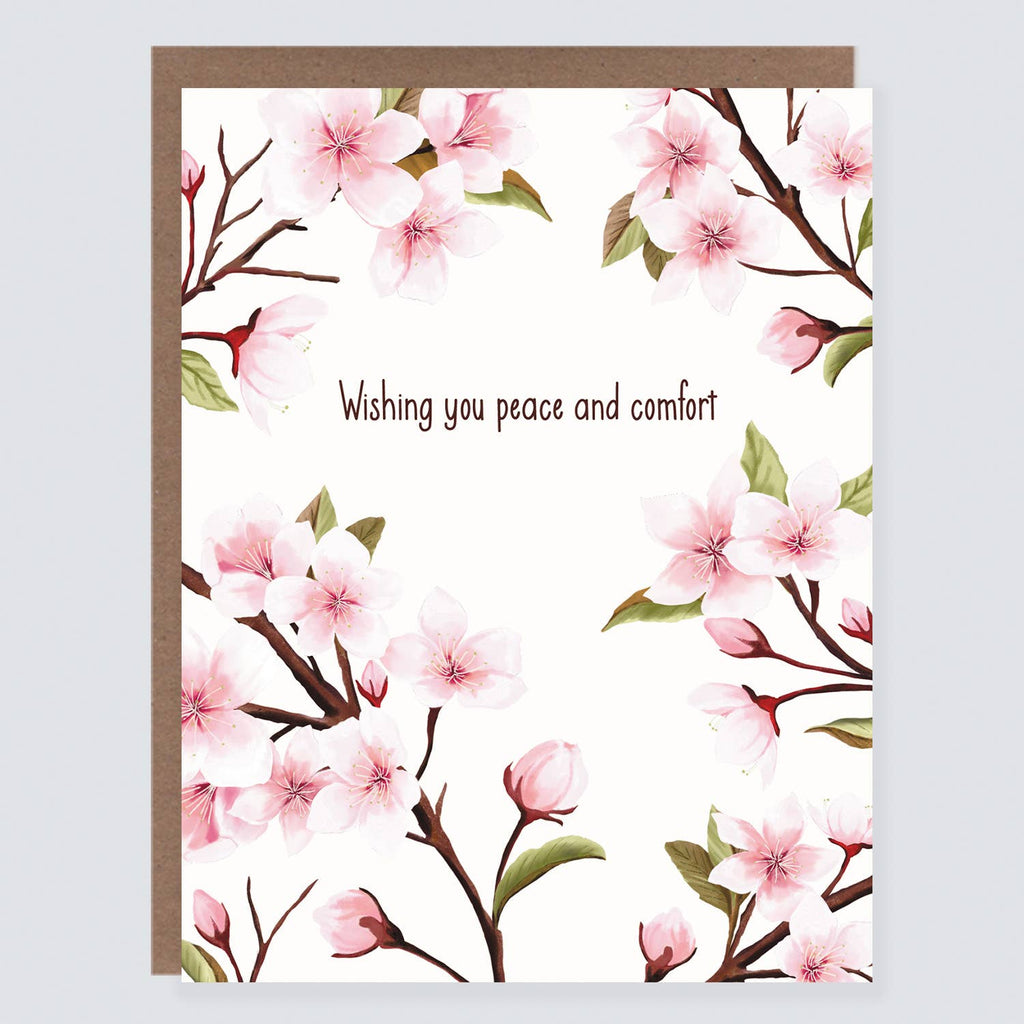 Morgan Swank Studio - Peace and Comfort Cherry Blossom |  Sympathy Card