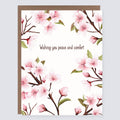 Morgan Swank Studio - Peace and Comfort Cherry Blossom |  Sympathy Card
