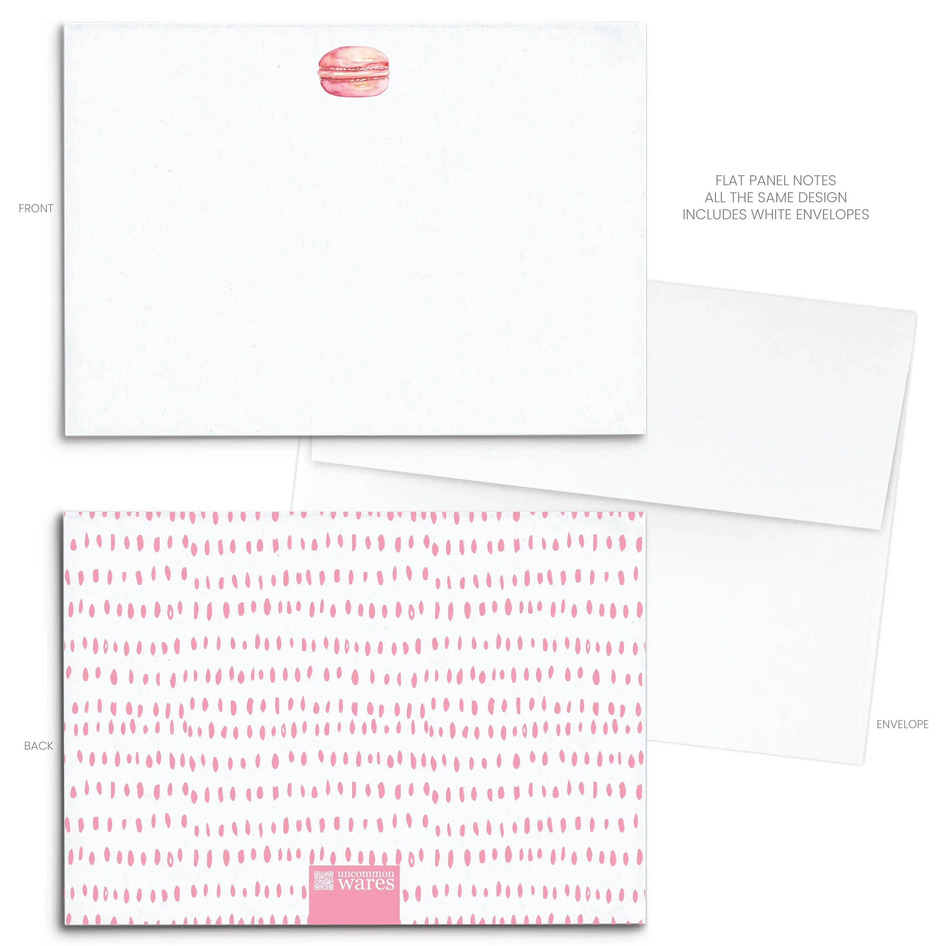 UncommonWares - Macaron Watercolor Panel Note Cards