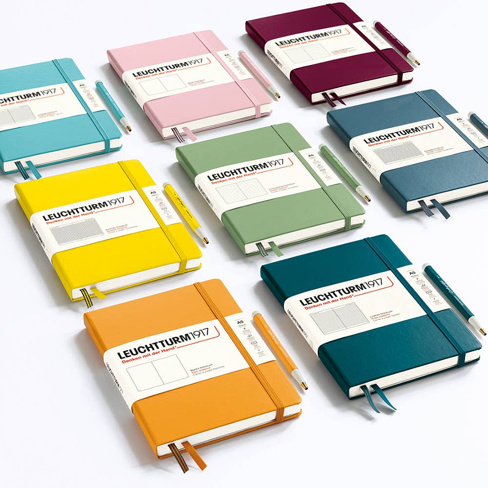 LEUCHTTURM1917 - Notebooks - Medium (A5): Lemon / Hardcover / Squared
