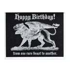 Lady Pilot Letterpress - Birthday Beast Greeting Card