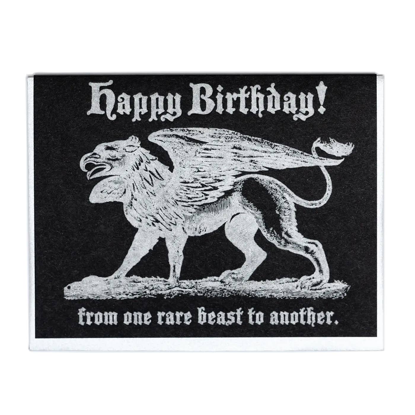 Lady Pilot Letterpress - Birthday Beast Greeting Card