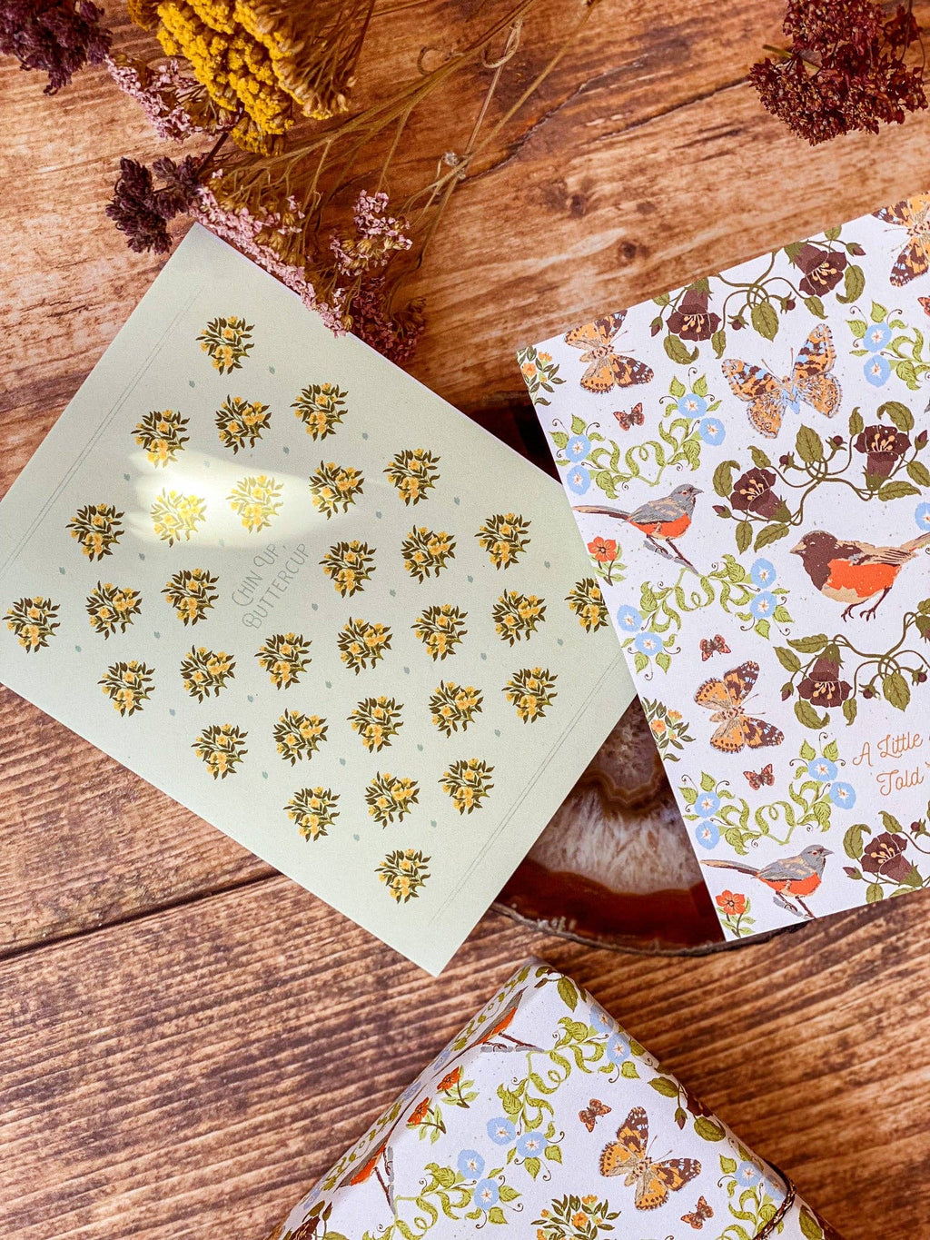 re:mused studio - Belladonna Birds Birthday A2 Greeting Card