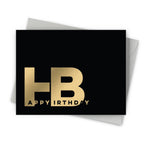 Fine Moments - Birthday Logo – Foil-Pressed Modern Birthday Card