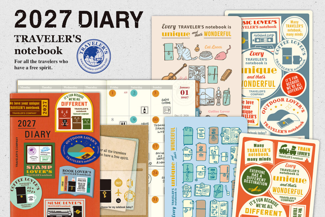 TRAVELER'S DIARY 2027 CLEAR FOLDER REGULAR SIZE