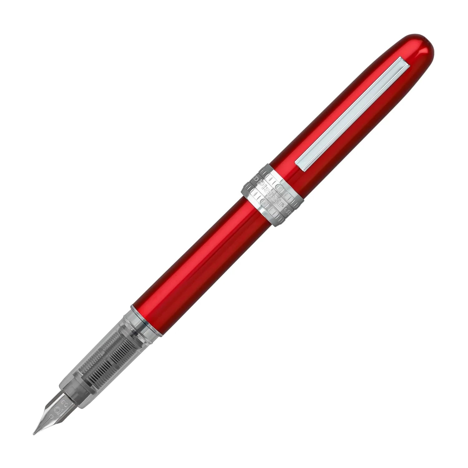 Platinum Plaisir Fountain Pen - Red, Fine
