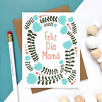 Morgan Swank Studio - Feliz Dia Mama Wreath | Spanish Mother's Day Card