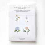 emily lex studio - Garden flowers paintable watercolor notecard set