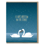 Modern Printed Matter - Written In the Stars Wedding or Engagement Card