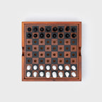 Iron & Glory Wooden Chess & Checkers Set