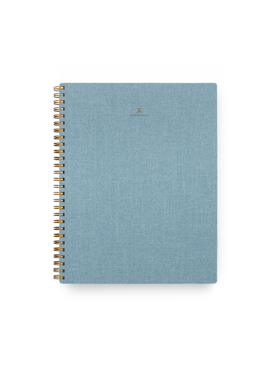 Appointed - The Notebook - Chambray Blue: Lined