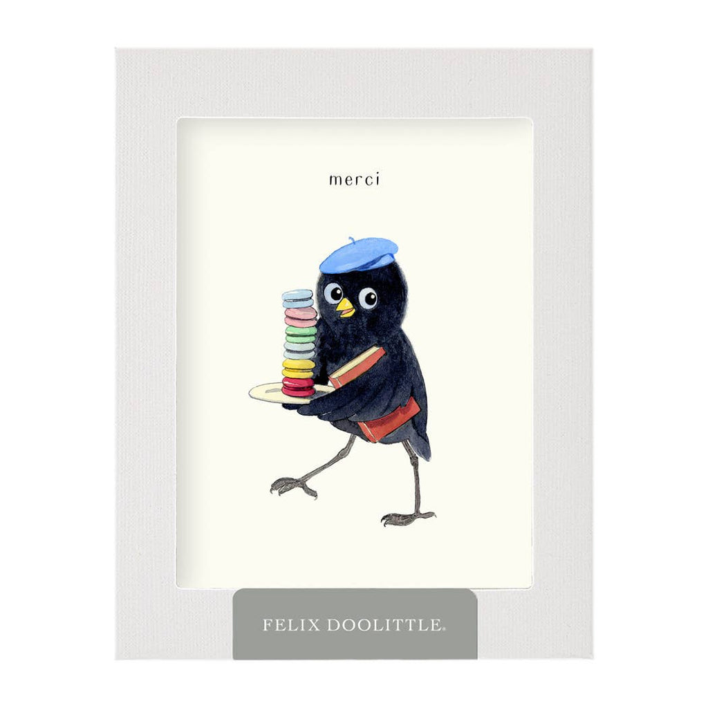 Felix Doolittle - Macaron Merci - Thank You Card