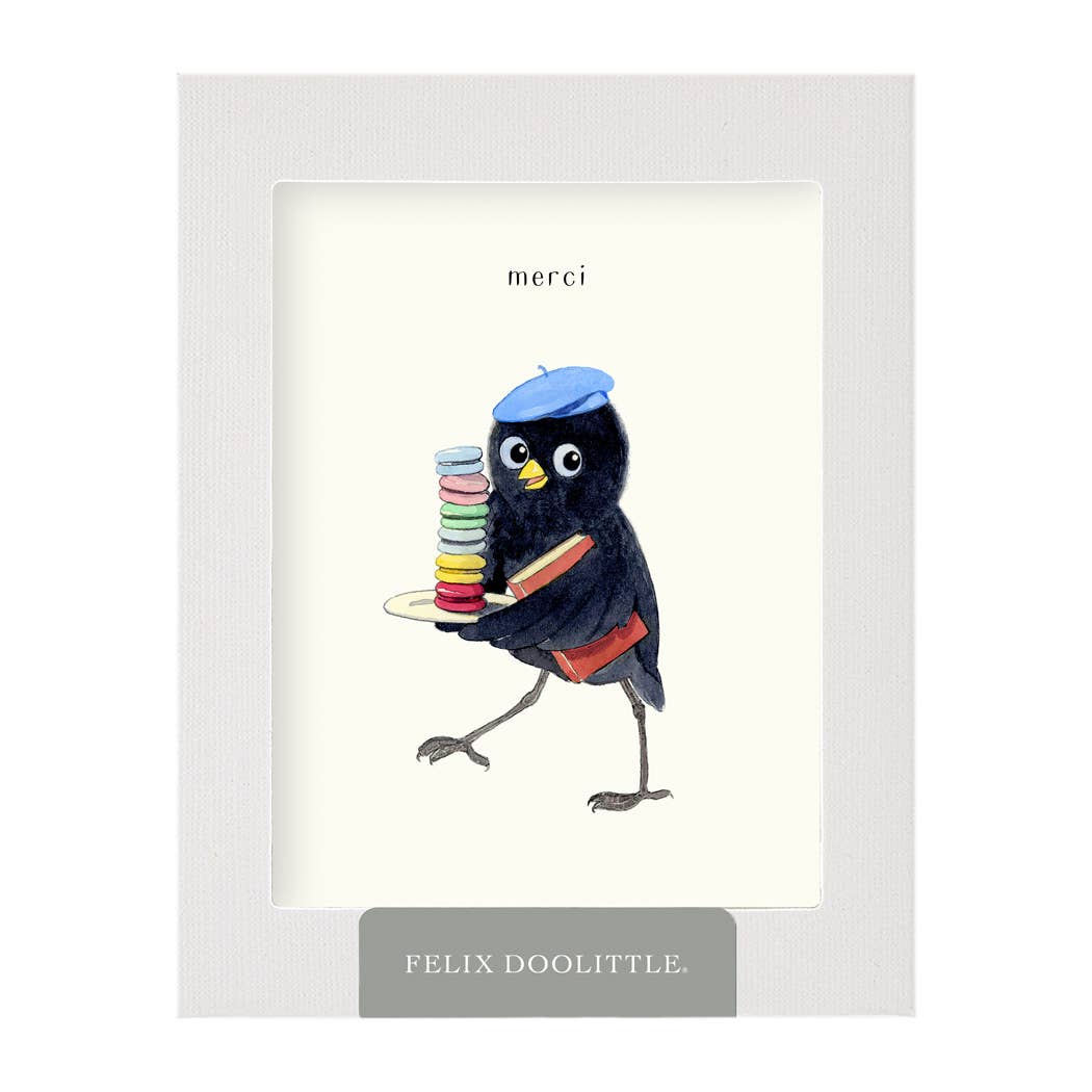 Felix Doolittle - Macaron Merci - Thank You Card