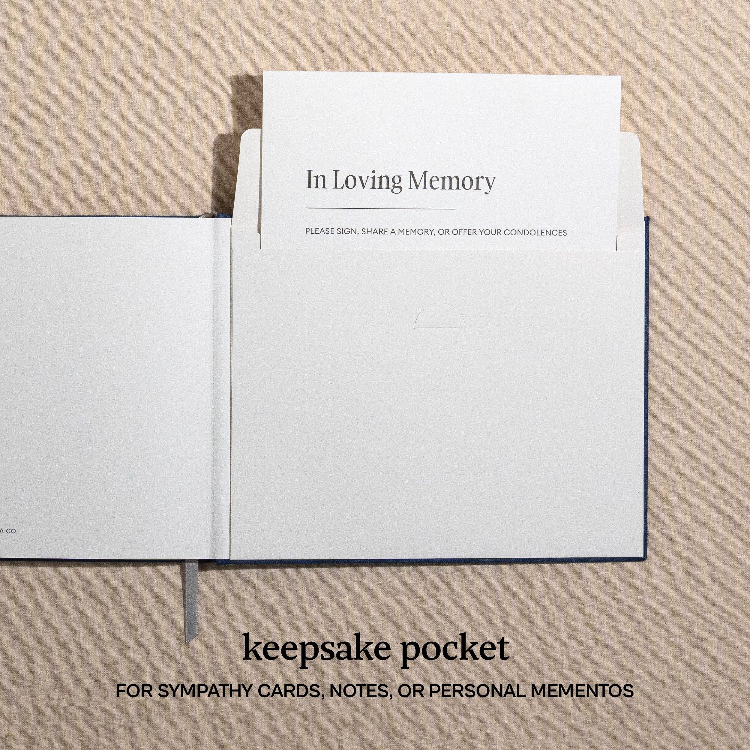 Kunitsa Co - Funeral Guest Book for Memorial Service, in Loving Memory: Sage