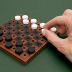 Iron & Glory Wooden Chess & Checkers Set