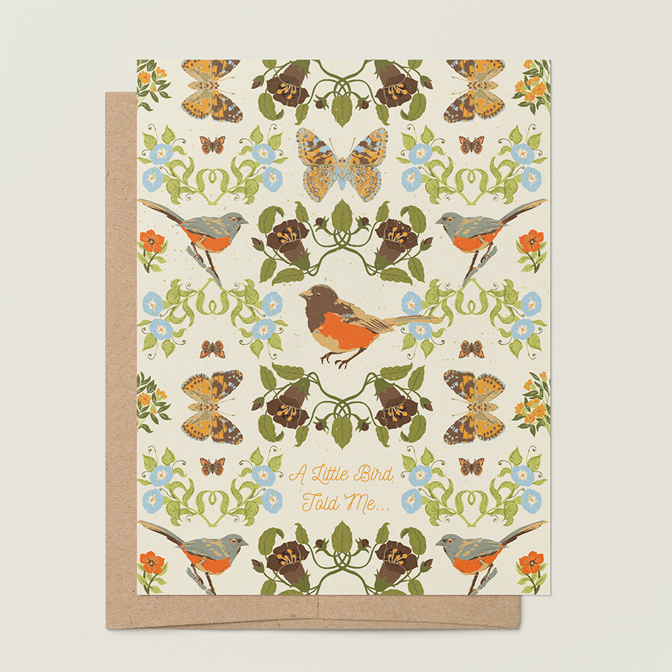 re:mused studio - Belladonna Birds Birthday A2 Greeting Card