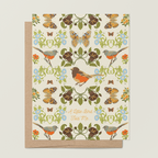 re:mused studio - Belladonna Birds Birthday A2 Greeting Card
