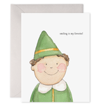 E. Frances Paper - Smiling Buddy ELF | Christmas Greeting Card (Boxed Set of 6)