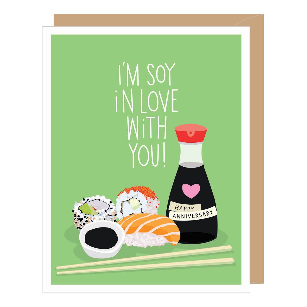 Apartment 2 Cards - Soy in Love With You Anniversary Card