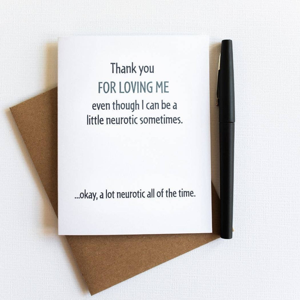 Modern Wit - Thank You For Loving Me, Anniversary Card