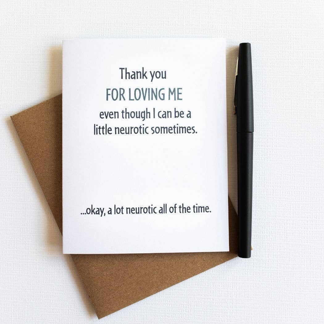 Modern Wit - Thank You For Loving Me, Anniversary Card