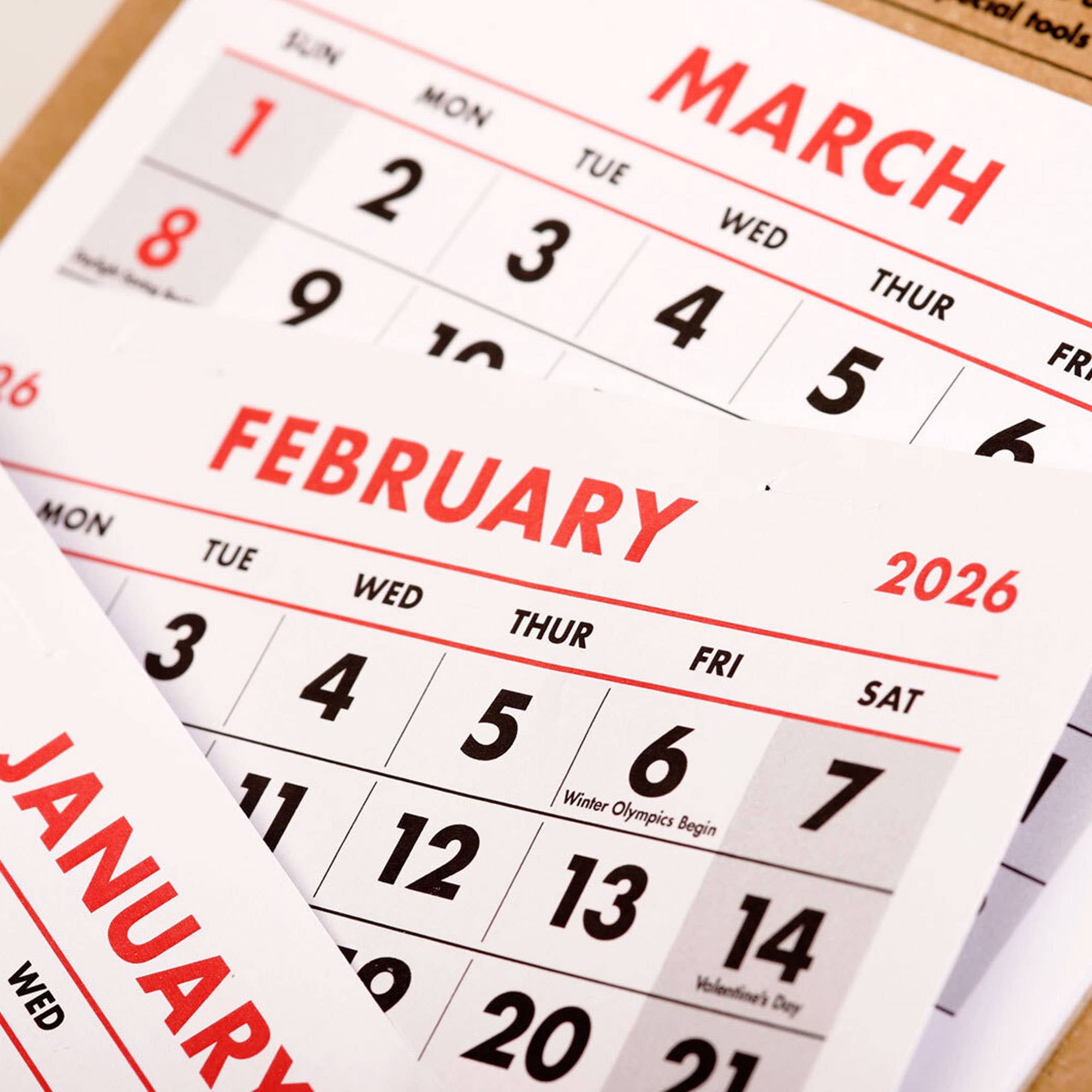 Field Notes - 2026 15-Month Work Station Calendar