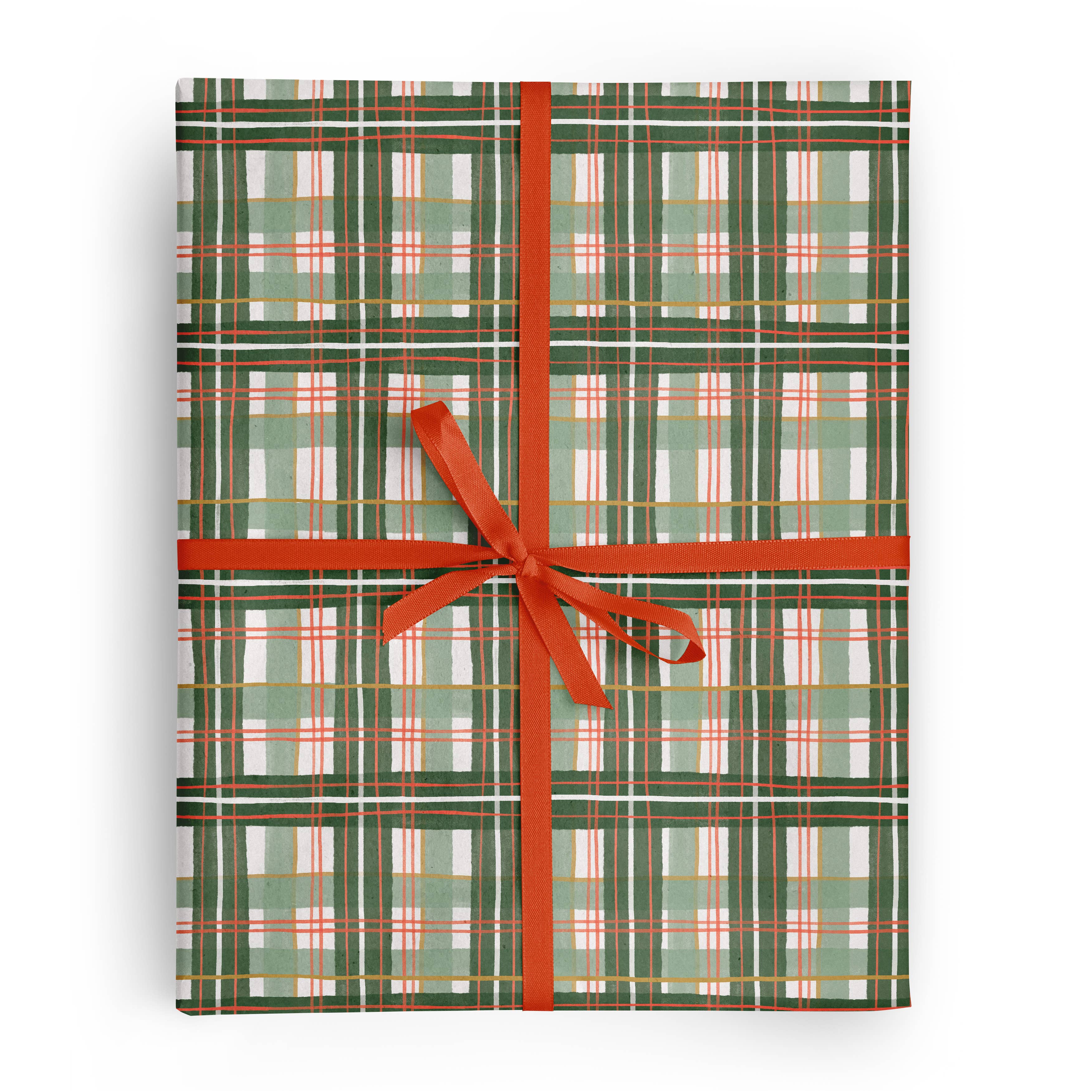 Ramona & Ruth - Holiday Plaid Gift Wrap | Roll