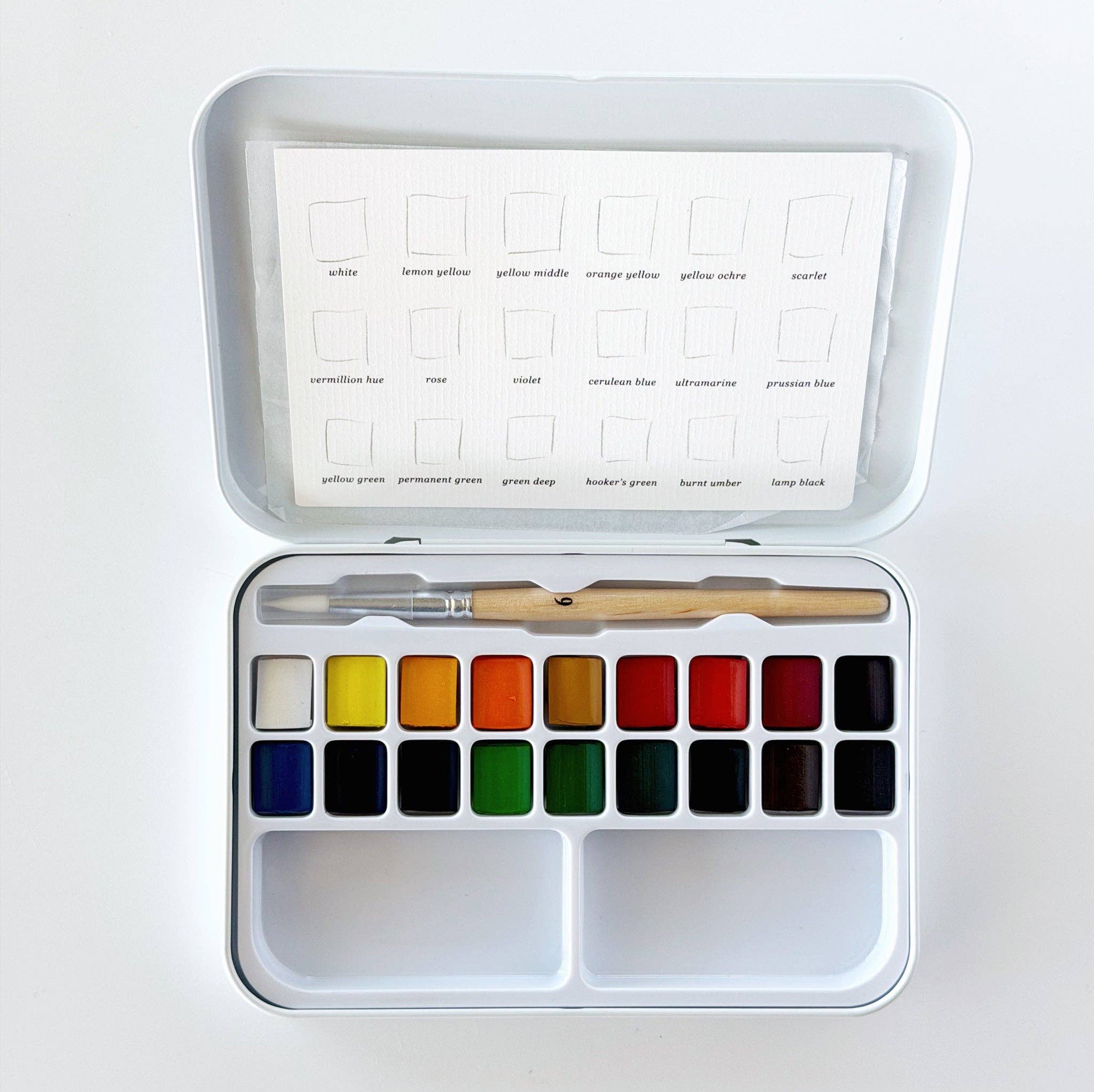 emily lex studio - Watercolor Paint Set 18 Colors with Brush