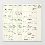 Travelers Company - 017 Regular Size Refill Free Diary Monthly