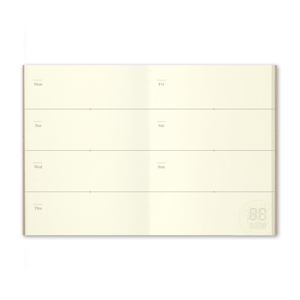 Traveler's Company Notebook 007 Free Diary Weekly Passport size