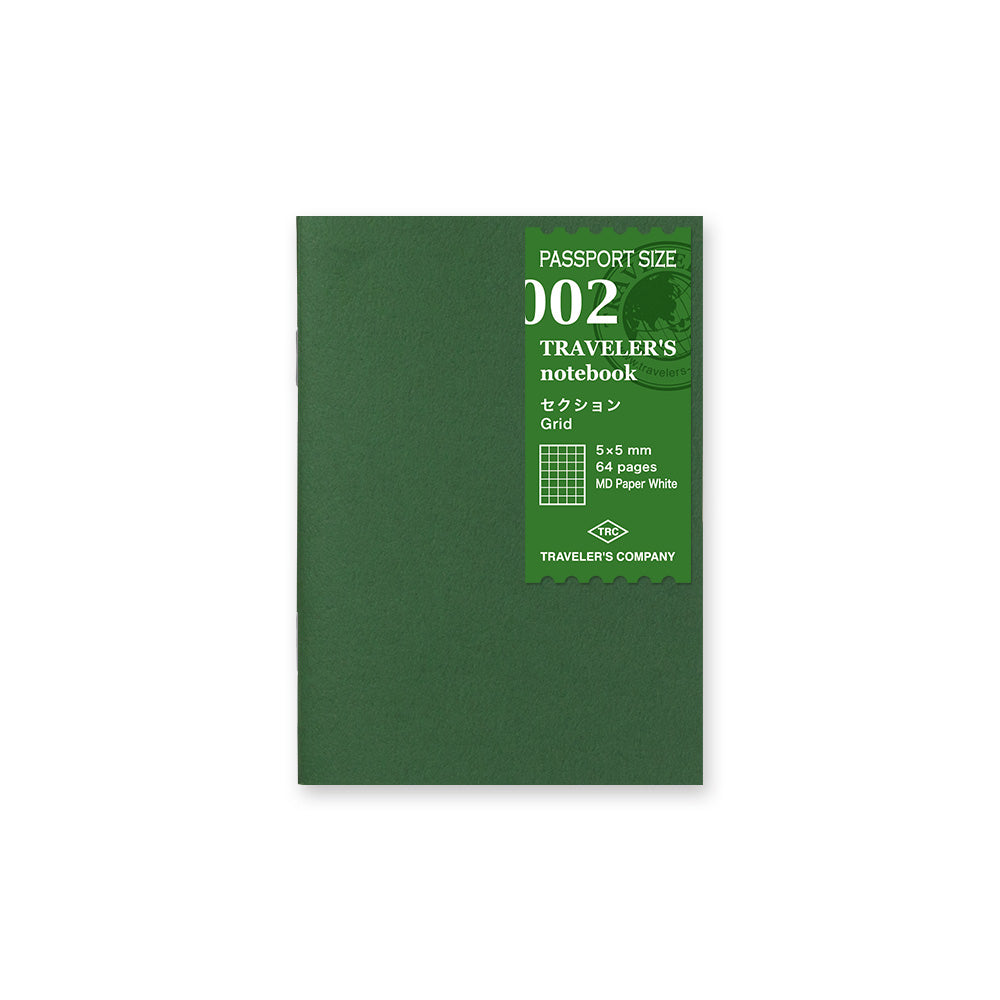 Traveler's Company, Notebook Refill P02 - Passport Size - MD Paper Grid