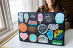 Lettering Works - Love is Love Sticker: Rainbow