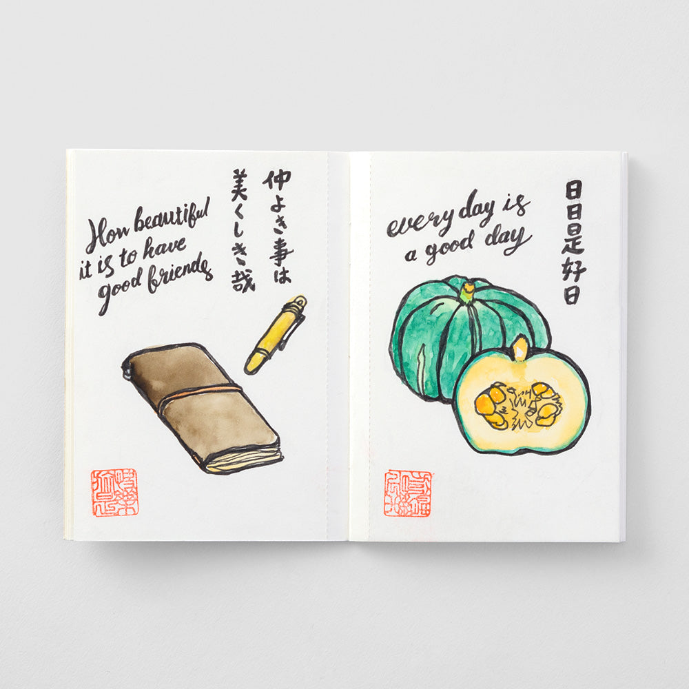 Traveler's Company Notebook 015 Watercolor Paper (Passport Size)