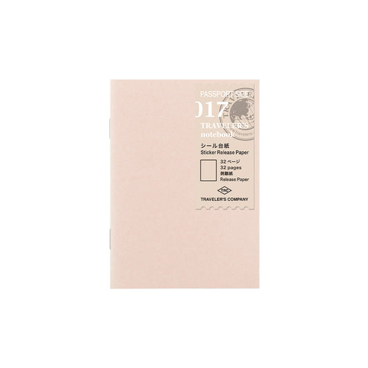 Travelers Company, Sticker Release Paper, Passport Size