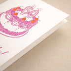 Kindred Letterpress - 50th Birthday Cake Card