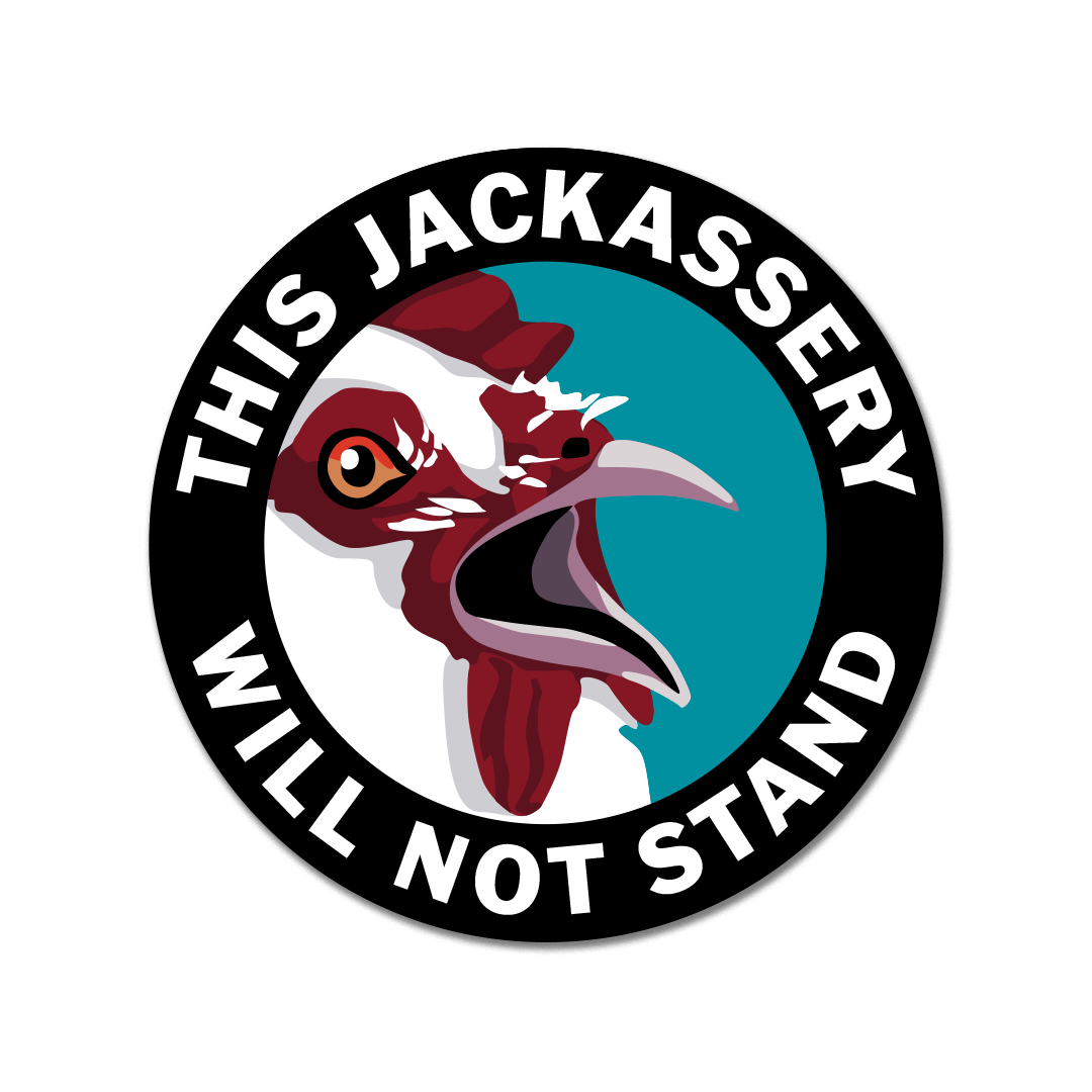 The Mincing Mockingbird - Jackassery Vinyl Sticker