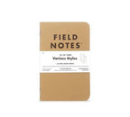 Field Notes - Original Kraft 3-Packs: Ruled