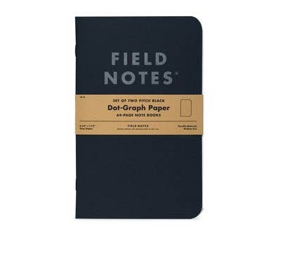 Field Notes - Pitch Black Note Book: Ruled