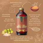 Portland Syrups - Brown Sugar Simple Syrup 12 oz - Mixed Drinks & Coffee Syrup