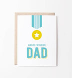 Graphic Anthology Greeting Cards - Award Winning Dad card | Father's Day Greeting Card