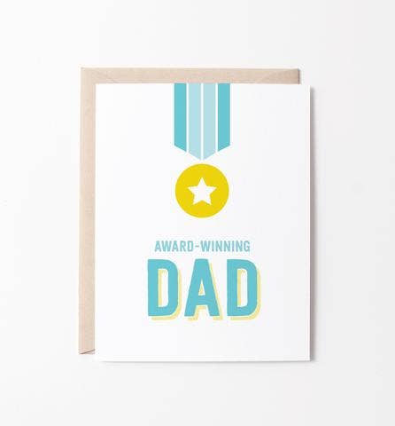 Graphic Anthology Greeting Cards - Award Winning Dad card | Father's Day Greeting Card